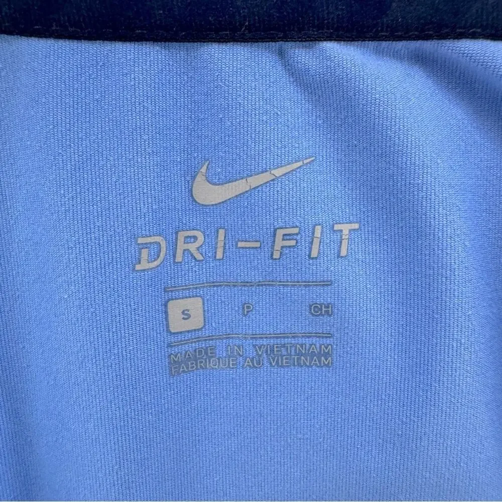 Nike Dri-Fit University of North Carolina NC Blue 1/4 Zip Tar Heels Women’s S